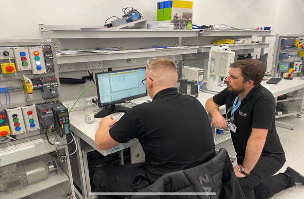 Image showing engineering equipment in a training facility